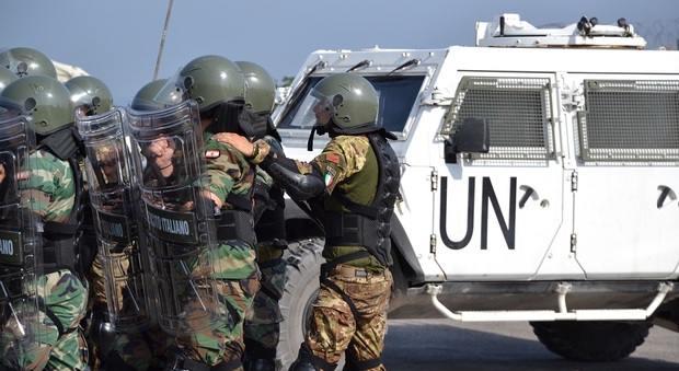 Una fase di addestramento dei militari di Unifil in Libano