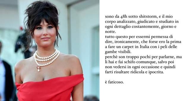 Giorgia Soleri, la replica dopo gli insulti (per i peli) a Venezia: «Scegliere di non depilarsi è lotta femminista»
