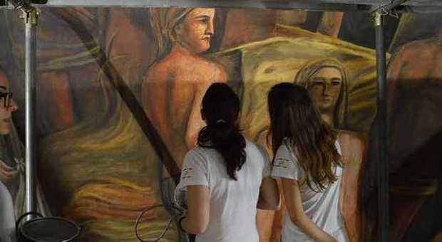 La Sapienza, così rinasce il murale di Sironi: via al restauro in Aula Magna