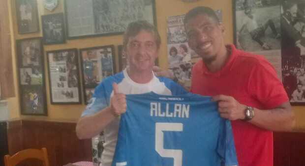 Allan con Michelangelo Simonelli patron del ristorante Pasta e Pallone di Rio de Janeiro
