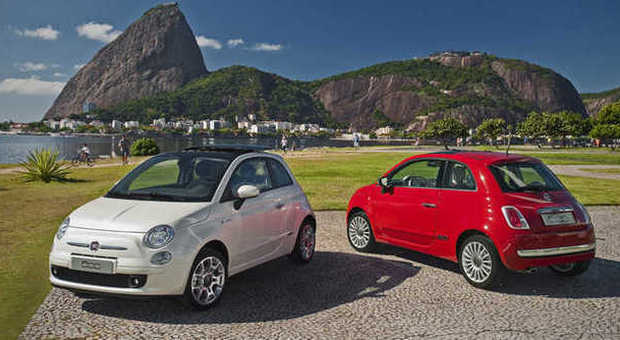 La Fiat 500 brasiliana proviene dalla fabbrica del gruppo Chrysler in Messico