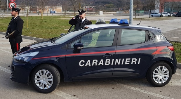 Una pattuglia dei carabinieri di Montecchio