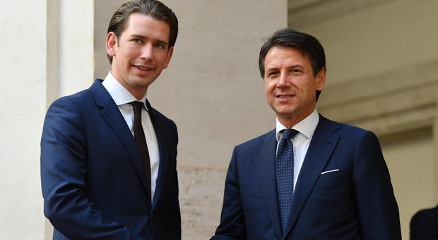 Italia-Austria, Kurz a Palazzo Chigi: «Italia non ha motivo di agitarsi su doppio passaporto per i sudtirolesi»