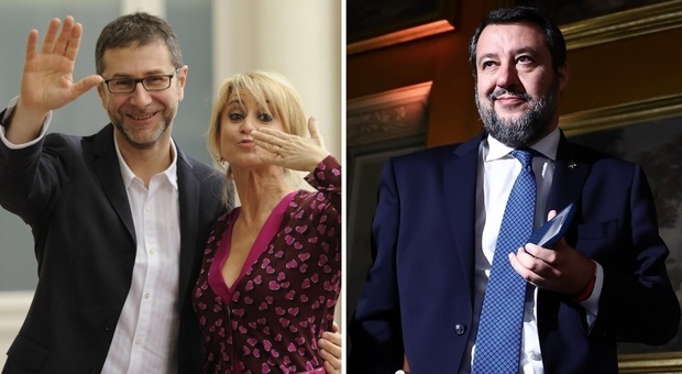 Matteo Salvini ironizza sull'addio di Fazio e Littizzetto alla Rai: «Belli ciao»