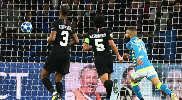 Psg-Napoli 2-2: doccia gelata per Ancelotti, Di Maria pareggia al 93'