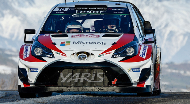 Il finnico Jarri-Matti Latvala della Toyota Gazoo Racing Team con la Yaris WRC