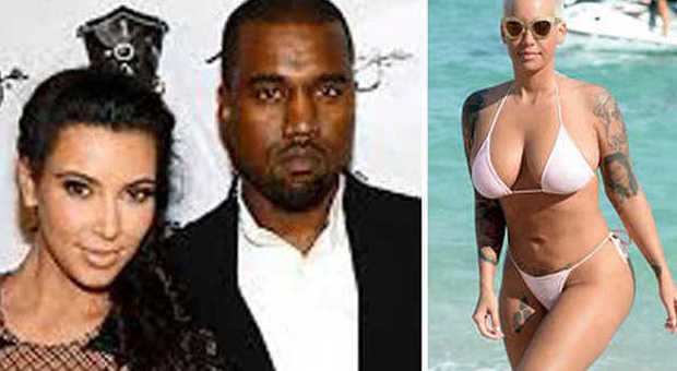 Kim Kardashian, Kanye West e Amber Rose