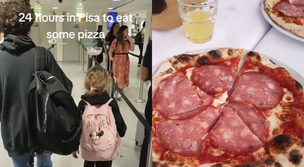 Famiglia inglese vola a Pisa solo per mangiare una pizza: «È più economico di passare una giornata a Londra»