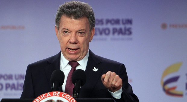 Nobel per la pace al presidente della Colombia Santos per l'accordo con le Farc