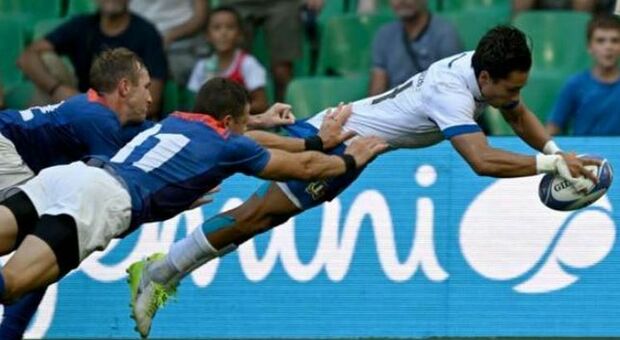 Mondiali rugby Italia-Namibia 52-8 a Saint-Etienne: un pessimo primo tempo, poi gli azzurri dilagano dopo una meta di Capuozzo