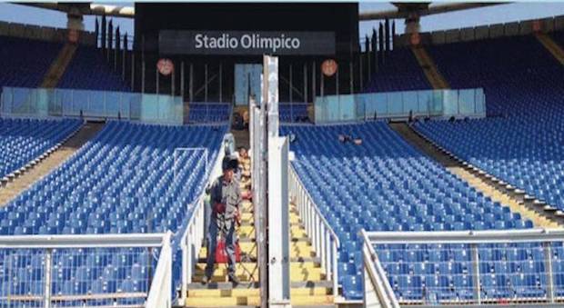 Stadio Olimpico, barriere in curva e sistemi di riconoscimento. A Roma il campionato riparte così