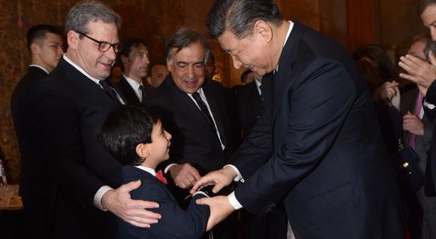 Palermo, Xi Jinping e first lady incantati dai mosaici e dai pupi