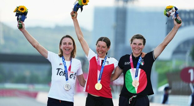 Elisa Longo Borghini, secondo bronzo consecutivo. Impresa austriaca nel ciclismo femminile