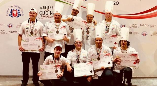 Medaglia d'argento per i cuochi marchigiani ai campionati della cucina italiana