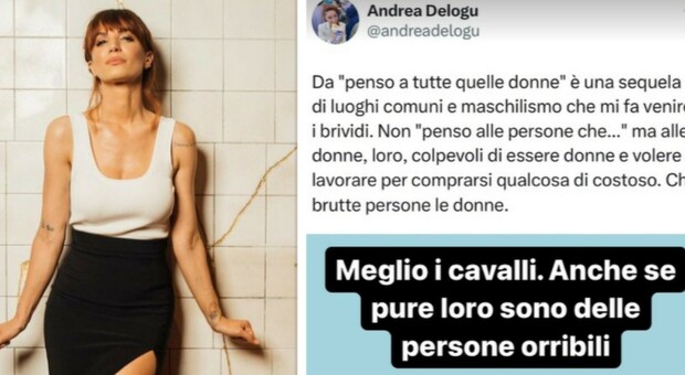 Andrea Delogu risponde alle offese sulle donne: «Maschilismo che mi fa venire i brividi»