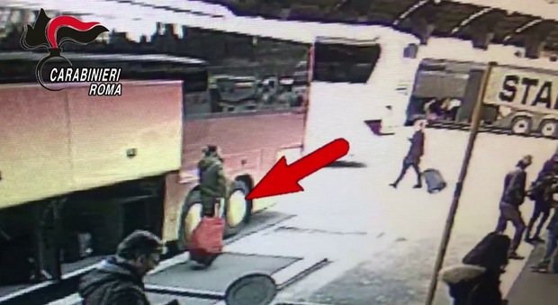Roma, rubava le valigie dai bus in sosta: preso ladro seriale