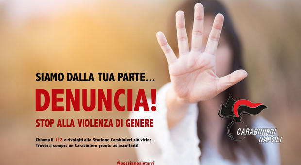 La campagna pubblicitaria dei Carabinieri di Napoli a favore della denuncia di violenze di genere