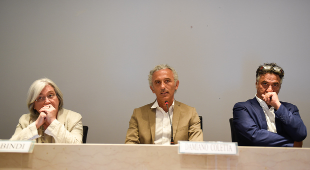 Rosi Bindi, Damiano Coletta e Giampiero Cioffredi