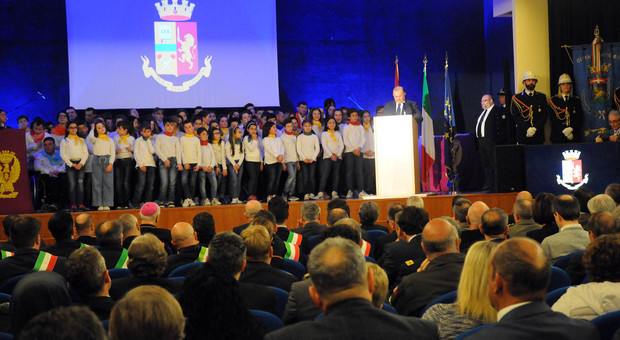 La cerimonia all'Università della Tuscia