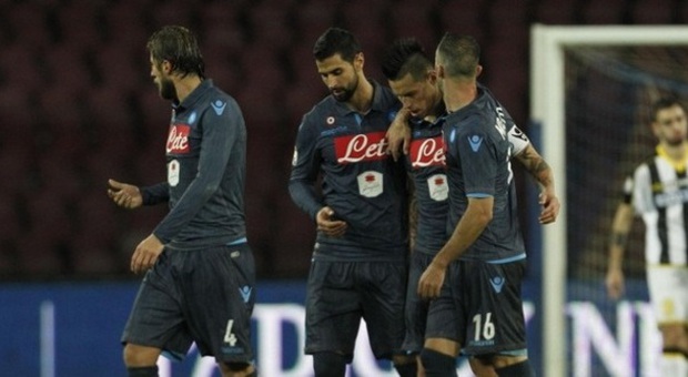 Napoli-Udinese finisce 7-6 Decidono i calci di rigore