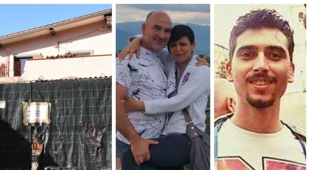 Angelo Bernardini e la moglie Cinzia Tardiola e il loro figlio Mario: padre e figlio sono morti nell'esplosione della loro villetta a Frascati
