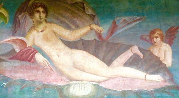 Venere in conchiglia a Pompei