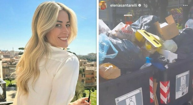 Elena Santarelli, denuncia in un video i rifiuti abbandonati in strada a ...