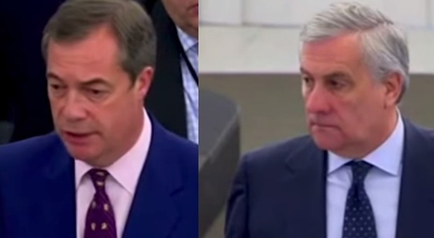 Tajani furioso contro Farage: «Il riso abbonda sulla bocca degli stolti». Ecco cos'è successo Video