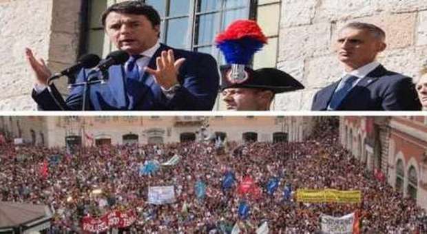 Renzi sulla manifestazione dei 30mila: «A Terni una piazza che fa pensare La Guidi ha parlato con la proprietà»