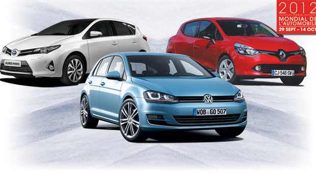 Le nuove generazioni di Toyota Auris, Volkswagen Golf e Renault Clio