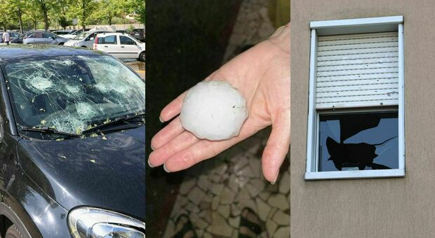 Tempesta di ghiaccio, grandine come palle da golf: 110 feriti, auto distrutte, case bucate . Terrore in Veneto