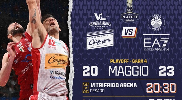 Playoff di basket, in vendita i biglietti per Gara 4 tra Vuelle ed Emorio Armani che si gioca domani a Pesaro