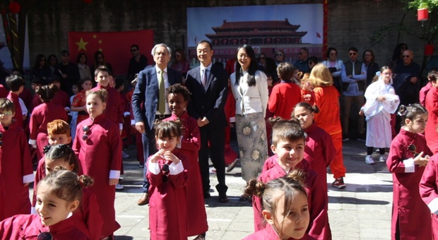 Un momento del "Chinese Day" presso la scuola Bilingue di Benevento