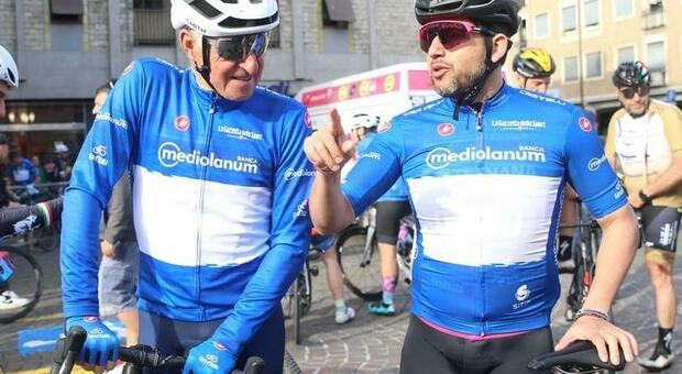 La tappa a Terni del Giro d'Italia. Il sindaco di Arrone, Fabio Di Gioia sfida Francesco Moser: «Ho pedalato con il campione di papà»