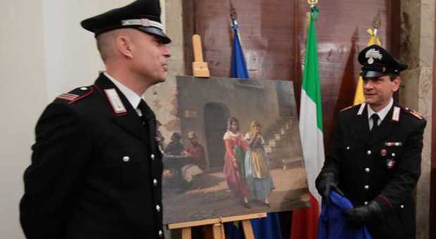 Napoli, la tela di Martelli ritrovata dagli 007: «Ora sarà custodita in un museo»