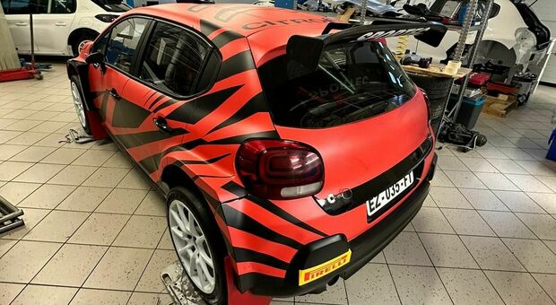 La Citroën C3 Rally2 gestita da Sportec con cui parteciperà al Rally di Monza Michael Rendina