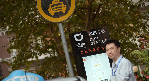 Una stazione di Didi Chuxing, la rivale di Uber in Cina