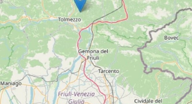 Udine, terremoto in provincia: nella notte una scossa di magnitudo 3.7