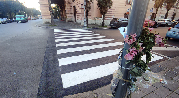 Salerno, le strisce pedonali su cui a gennaio è stata travolta e uccisa una giovane ricercatrice