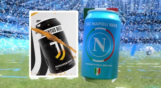 La nuova birra del Napoli e quella già in vendita della Juventus