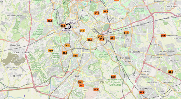 immagine Roma, la mappa dei quartieri più caldi: da Boccea alla Cecchignola, ecco quali sono le zone più colpite (e quali meno)
