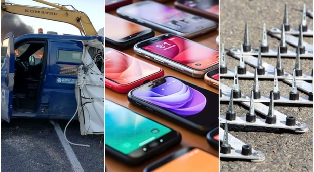 L'audace colpo dei soliti iGnoti: rubati iPhone per un milione di euro, assalto con furgoni blindati, bande chiodate e cavalli di Frisia