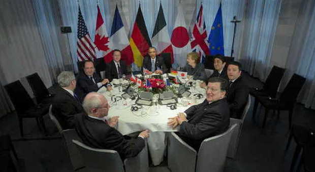 I leader del G7 riuniti all'Aja