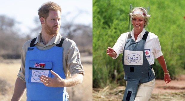 Harry come mamma Lady Diana, il principe sui campi di mine in Angola