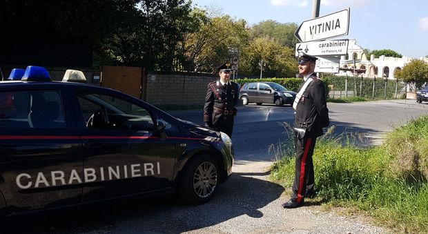 I carabinieri di Vitinia in via Alfonsine