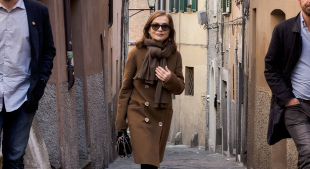 La diva Isabelle Huppert a Perugia dopo la nomination agli Oscar 2017