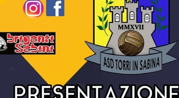 Rieti, l'Asd Torri in Sabina sabato presenta la squadra e la società: «Realtà importante per il paese»