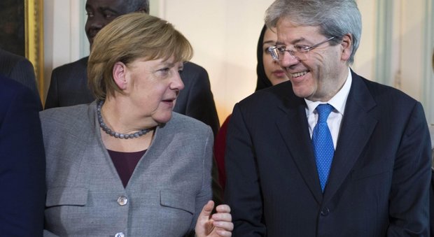 Gentiloni mercoledì a Berlino a lezione di “grande coalizione” da Merkel