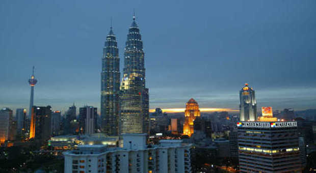 Le torri Petronas a Kuala Lumpur