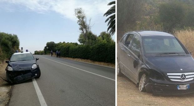 Due nomadi in Mercedes speronano auto dei carabinieri: catturati. Due militari feriti